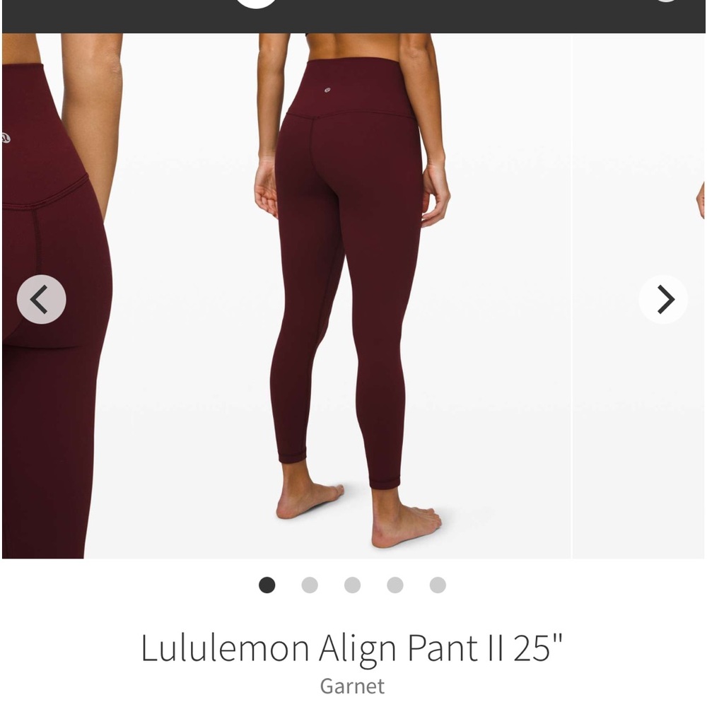 Lululemon Align tights 25” size 6 EUC